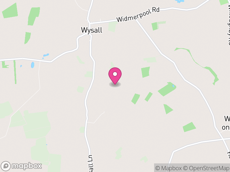 Map of Thorpe in the Glebe, Rushcliffe