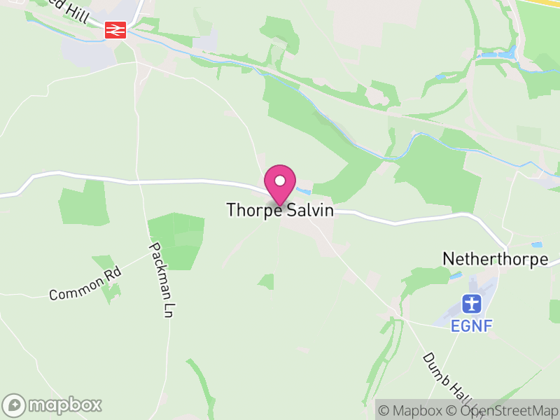 Map of Thorpe Salvin, Rotherham