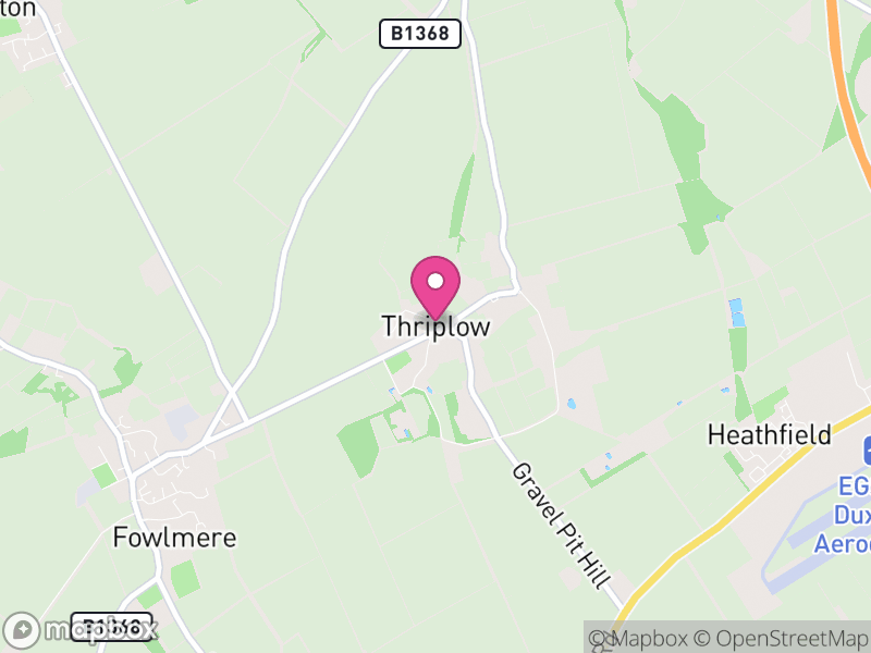 Map of Thriplow, South Cambridgeshire