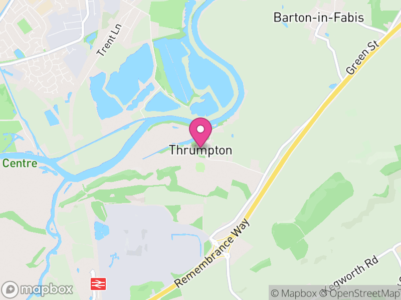 Map of Thrumpton, Rushcliffe