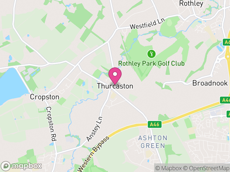 Map of Thurcaston and Cropston, Charnwood