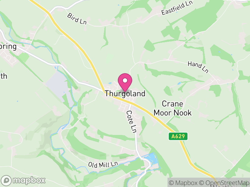 Map of Thurgoland, Barnsley