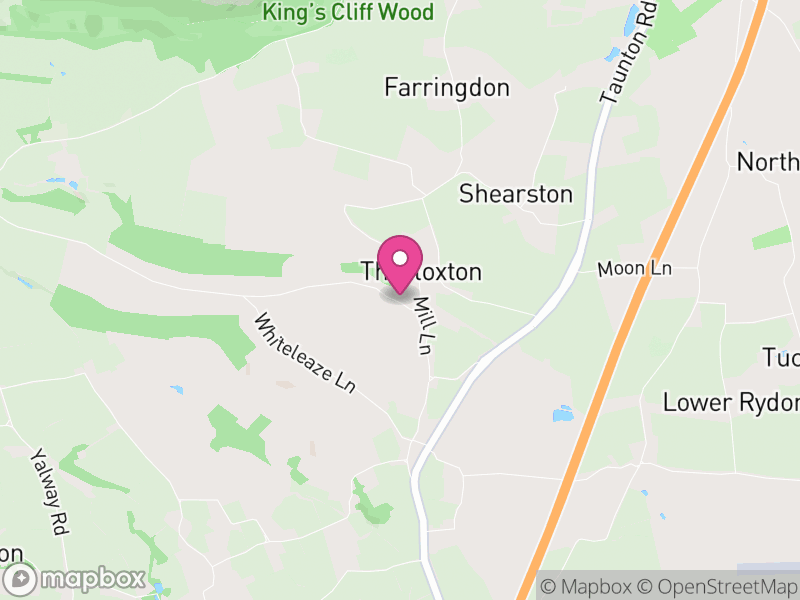 Map of Thurloxton, Somerset