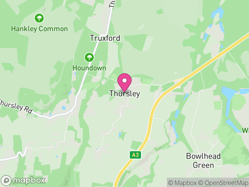 Map of Thursley, Waverley