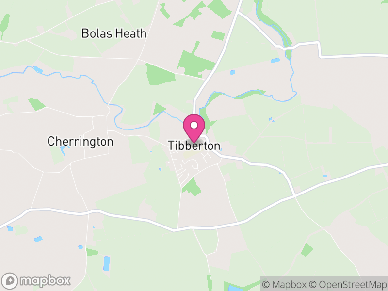 Map of Tibberton and Cherrington, Telford and Wrekin