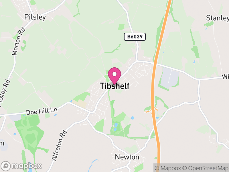 Map of Tibshelf, Bolsover
