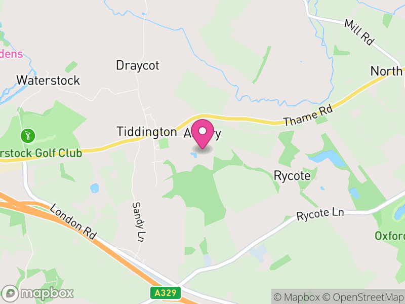 Map of Tiddington-with-Albury, South Oxfordshire