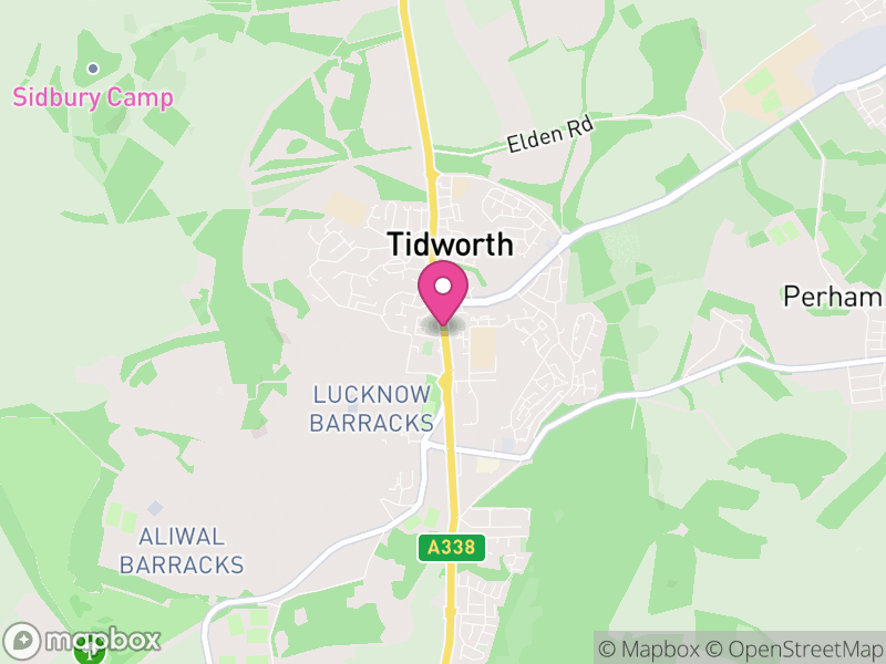 Map of Tidworth, Wiltshire