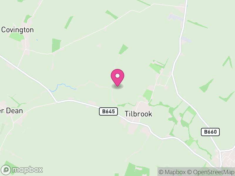 Map of Tilbrook, Huntingdonshire
