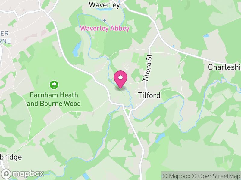Map of Tilford, Waverley