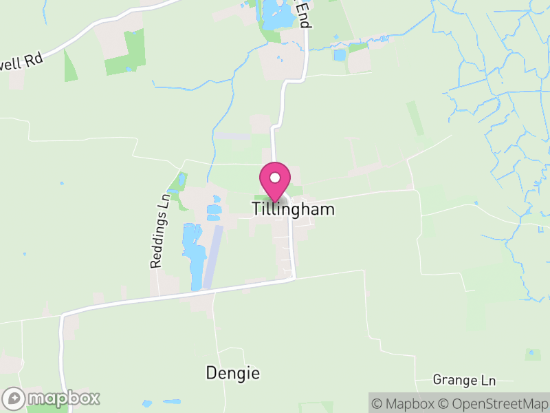 Map of Tillingham, Maldon