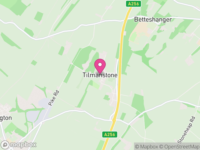 Map of Tilmanstone, Dover