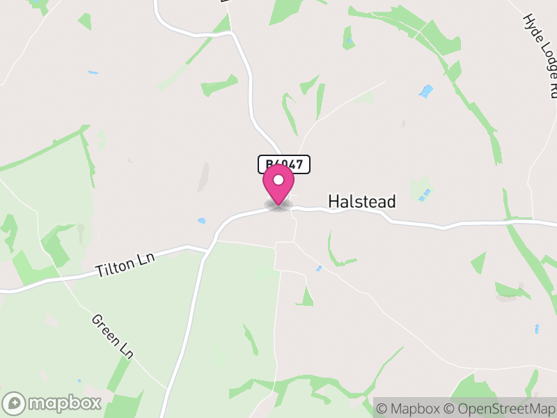 Map of Tilton on the Hill and Halstead, Harborough