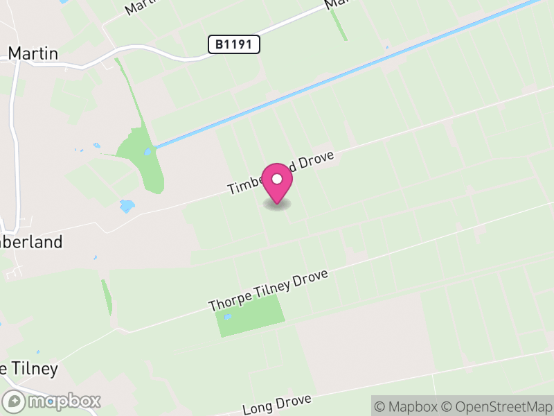 Map of Timberland, North Kesteven