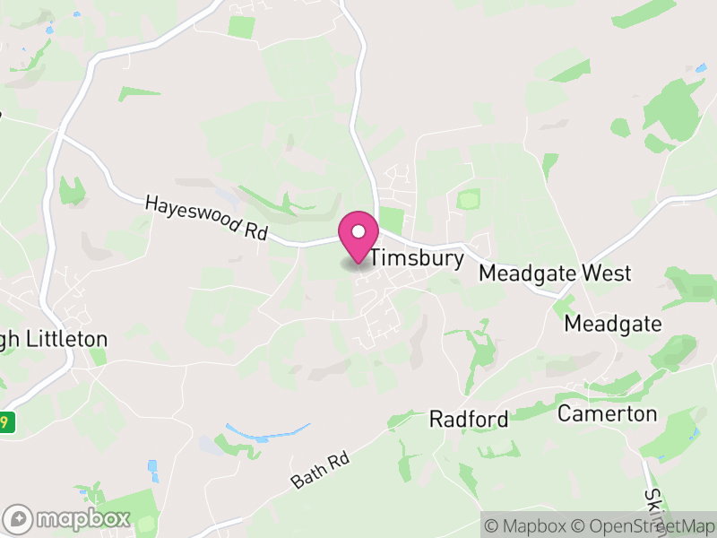 Map of Timsbury, Bath and North East Somerset