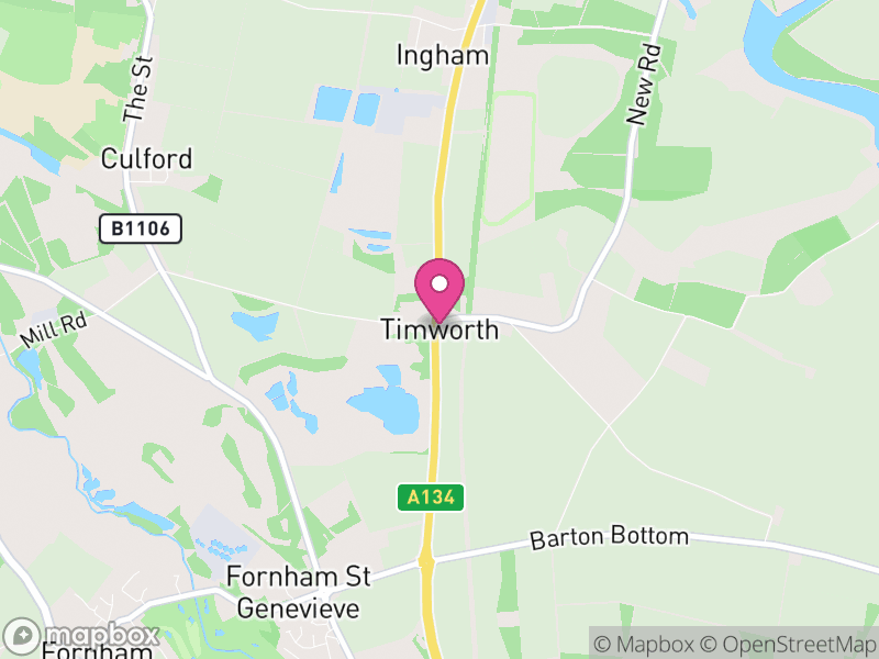 Map of Timworth, West Suffolk
