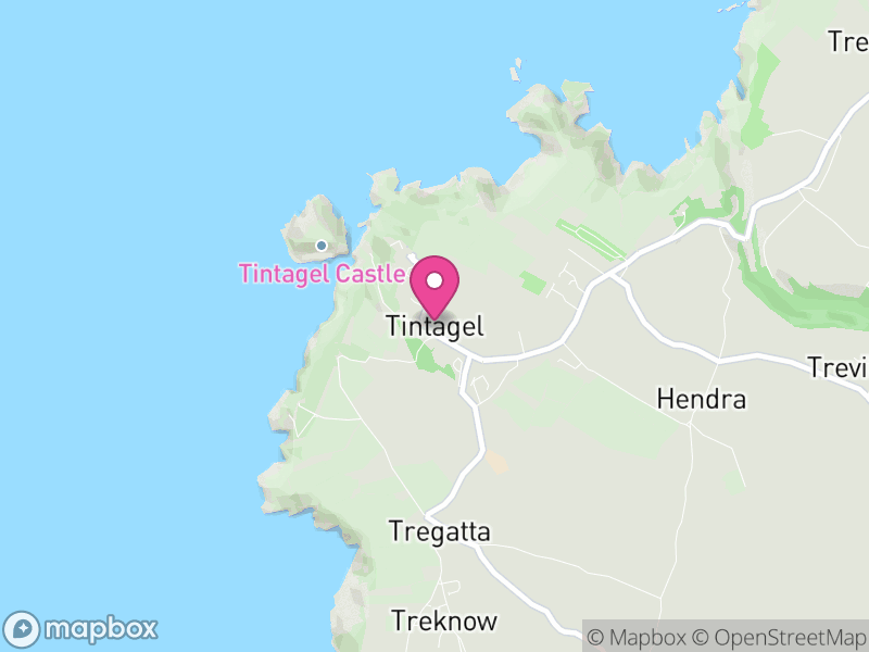Map of Tintagel, Cornwall
