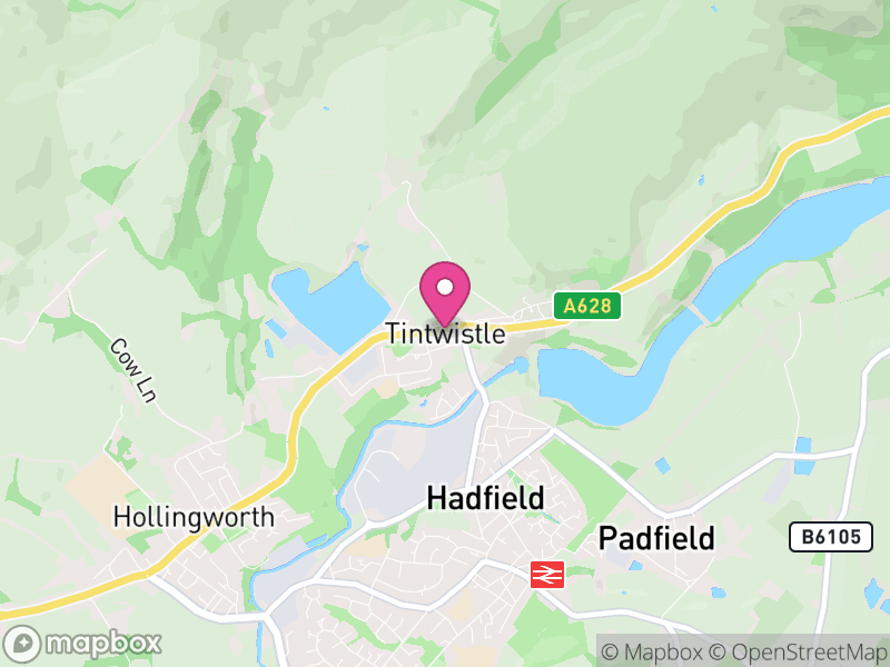 Map of Tintwistle, High Peak
