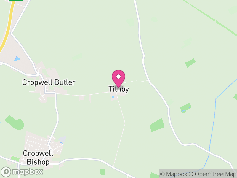 Map of Tithby, Rushcliffe