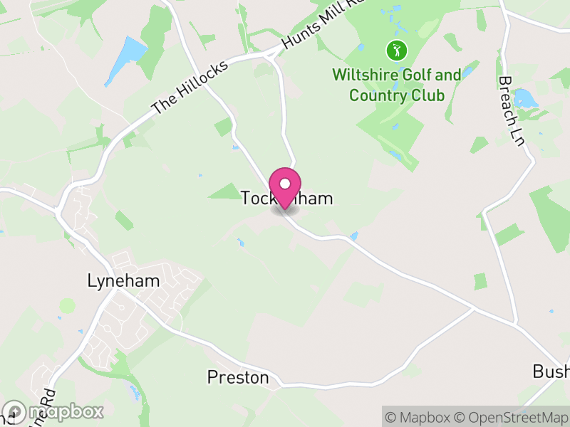 Map of Tockenham, Wiltshire