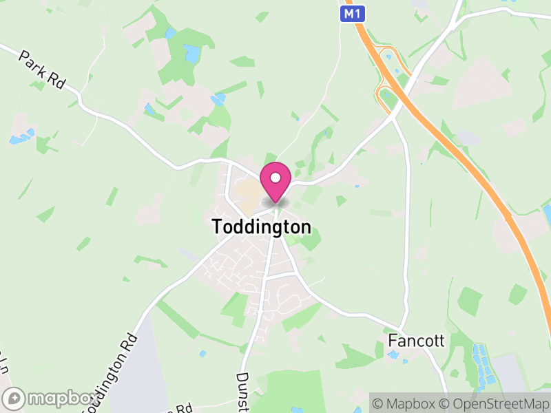 Map of Toddington, Central Bedfordshire