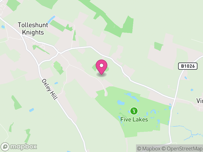 Map of Tolleshunt Knights, Maldon