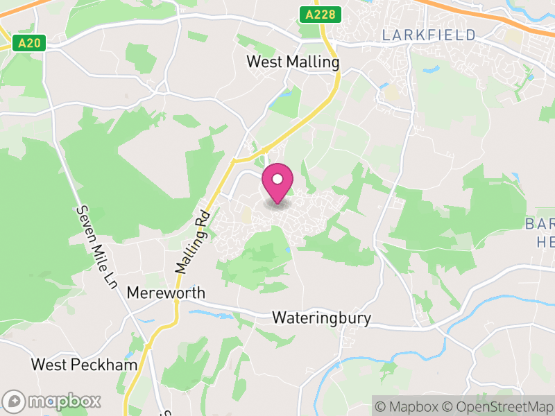 Map of Tonbridge and Malling, Kent