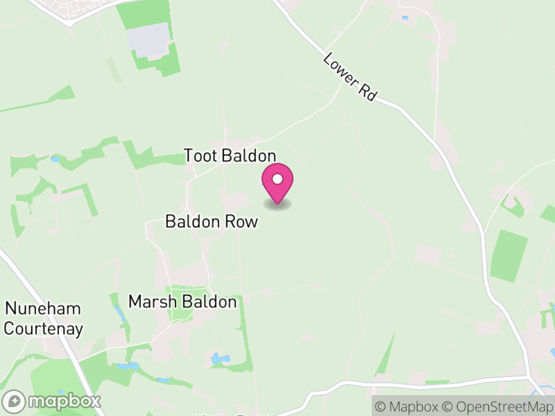 Map of Toot Baldon, South Oxfordshire