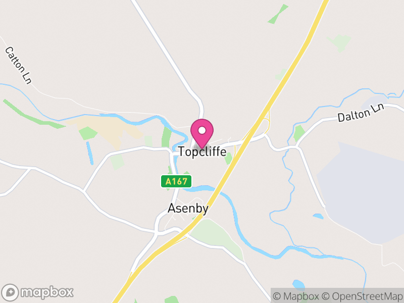 Map of Topcliffe, North Yorkshire