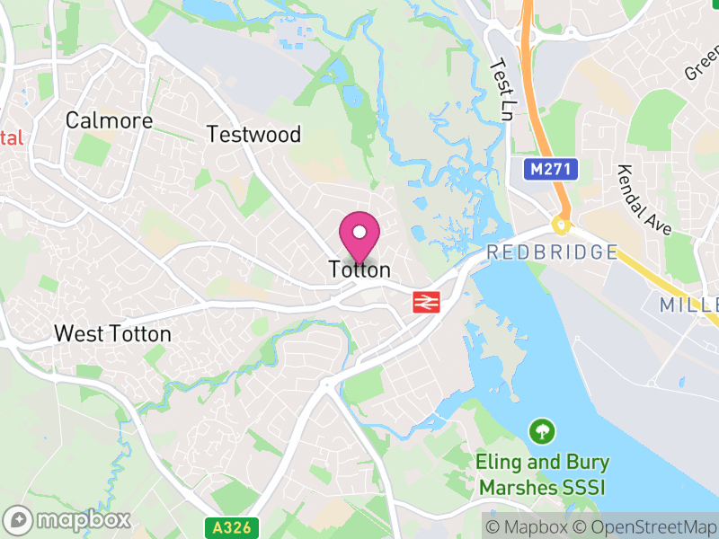Map of Totton and Eling, New Forest