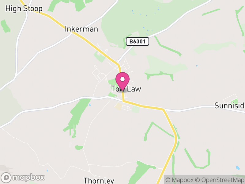 Map of Tow Law, County Durham