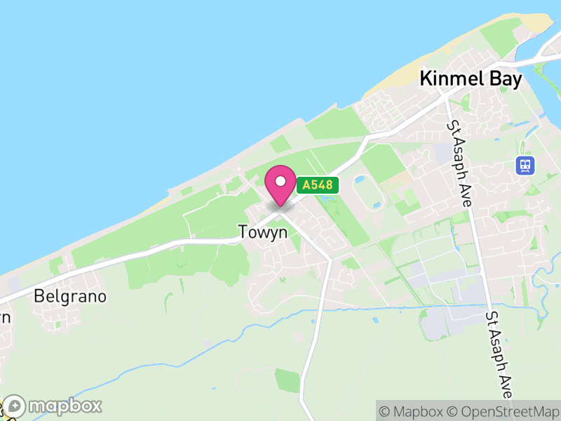 Map of Towyn
