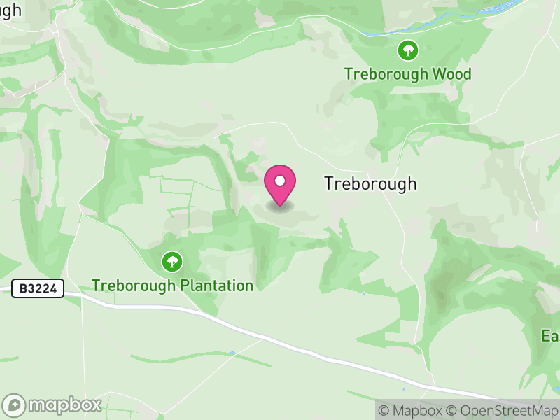 Map of Treborough, Somerset
