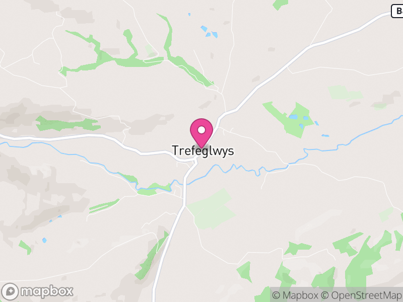 Map of Trefeglwys, Powys