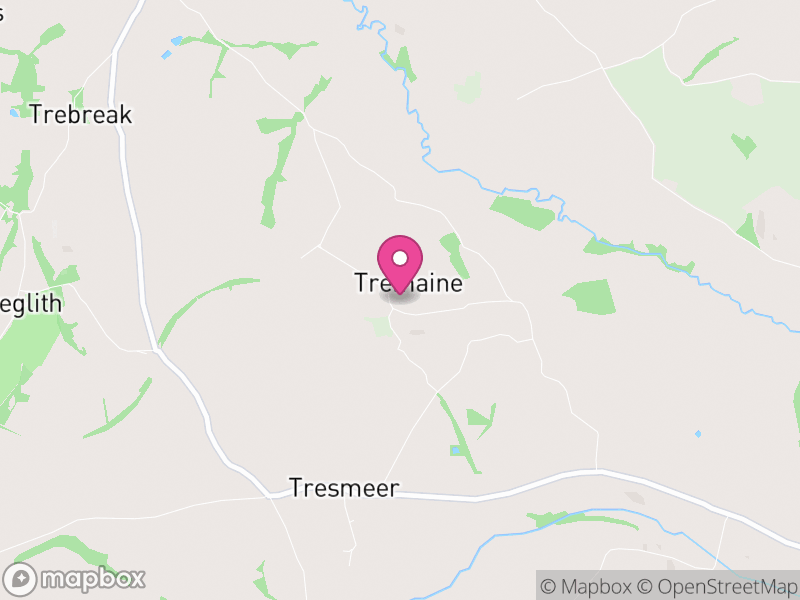 Map of Tremaine, Cornwall