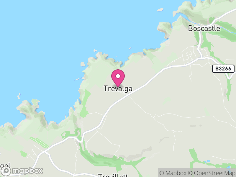 Map of Trevalga, Cornwall