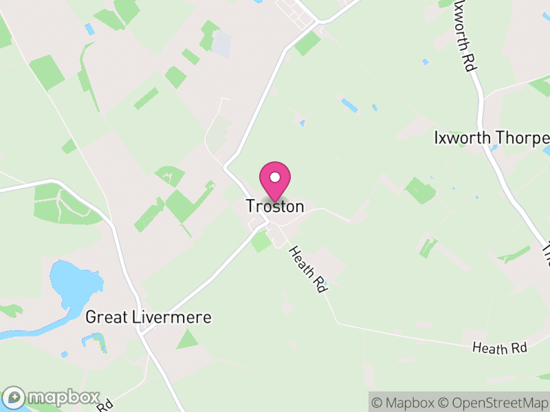 Map of Troston, West Suffolk