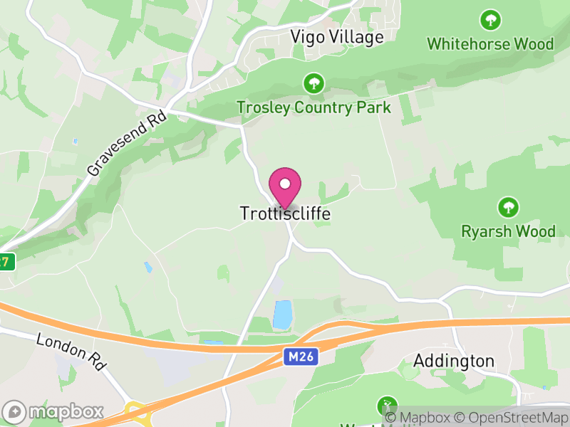 Map of Trottiscliffe, Tonbridge and Malling