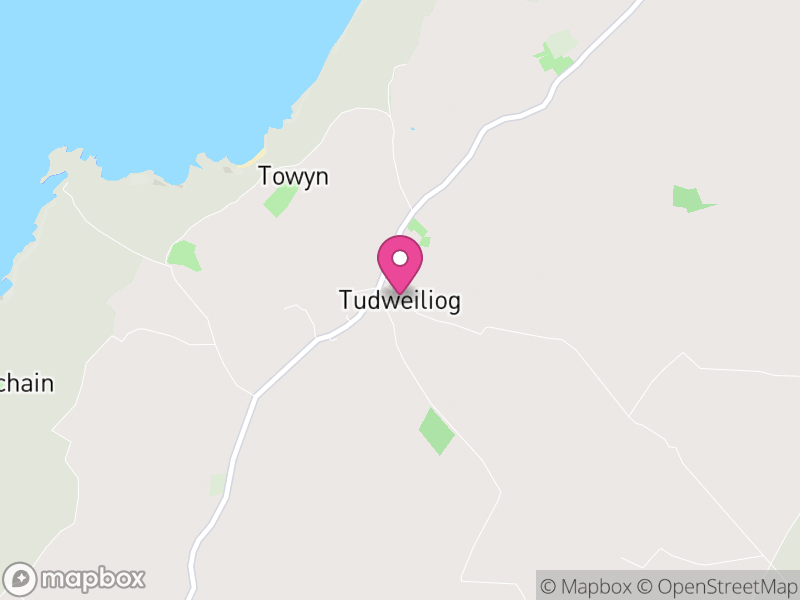 Map of Tudweiliog, Gwynedd