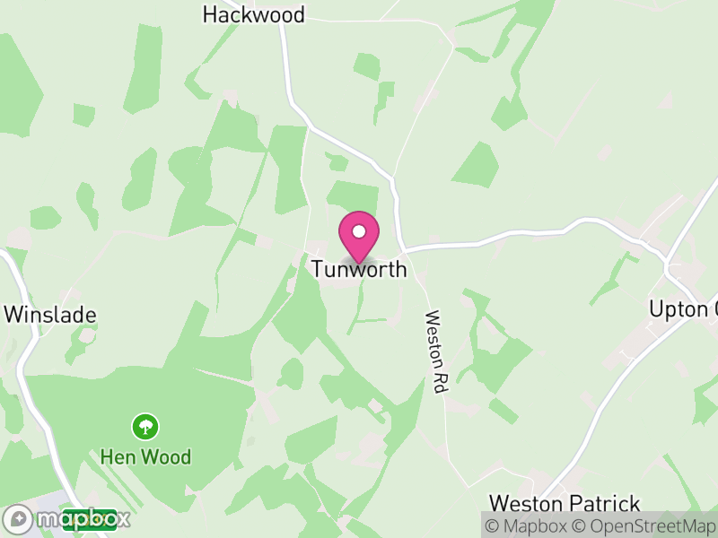 Map of Tunworth, Basingstoke and Deane