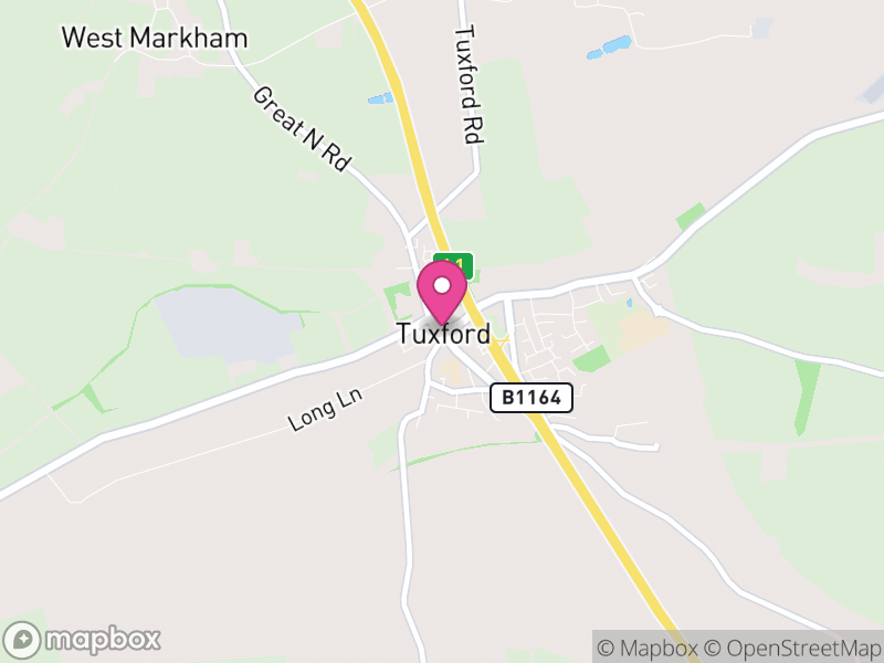 Map of Tuxford, Bassetlaw