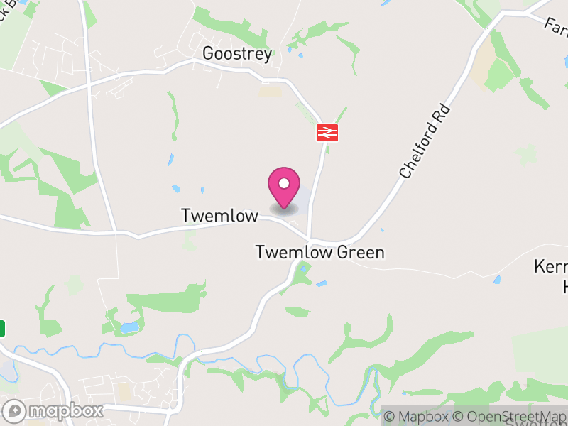 Map of Twemlow, Cheshire East