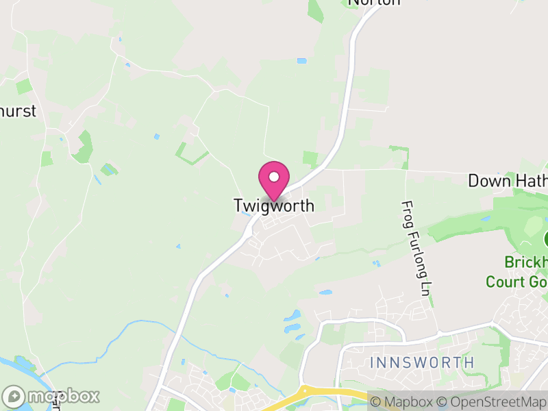 Map of Twigworth, Tewkesbury