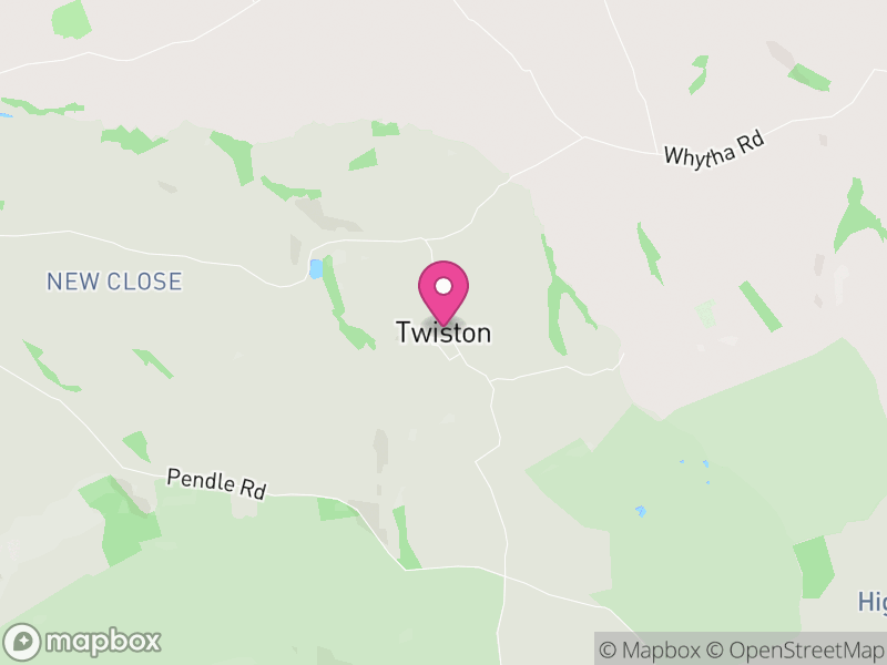 Map of Twiston, Ribble Valley