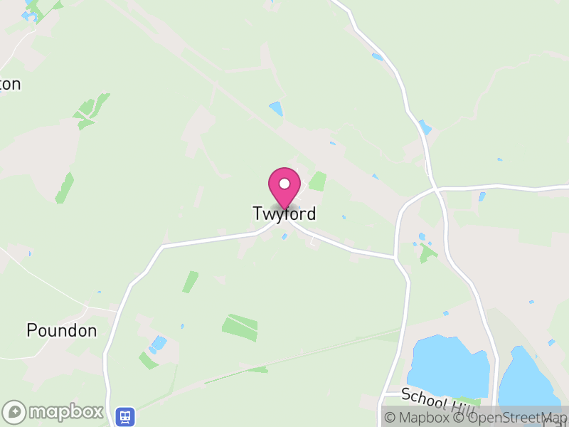 Map of Twyford, Buckinghamshire