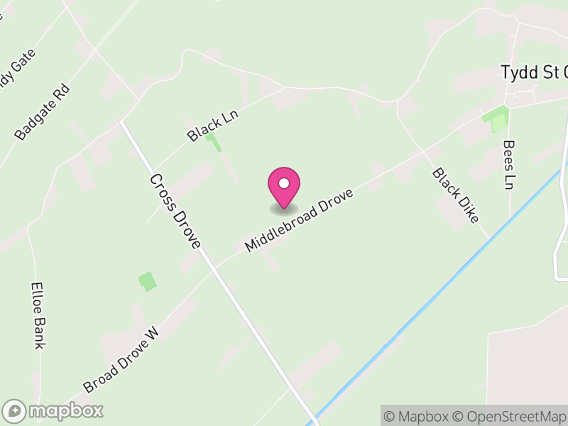 Map of Tydd St. Giles, Fenland