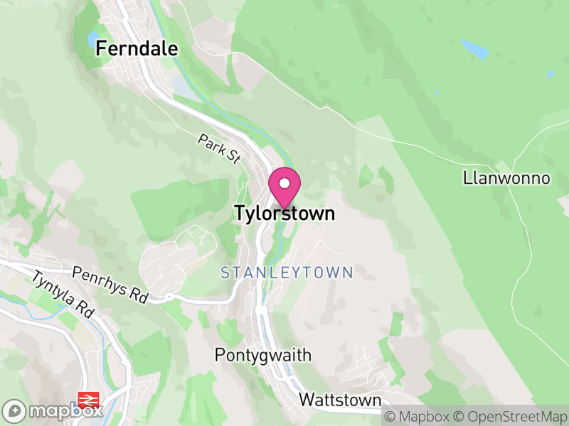 Map of Tylorstown, Rhondda Cynon Taf