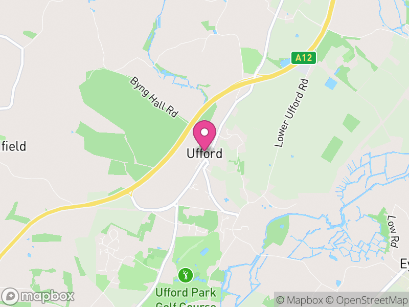Map of Ufford, East Suffolk