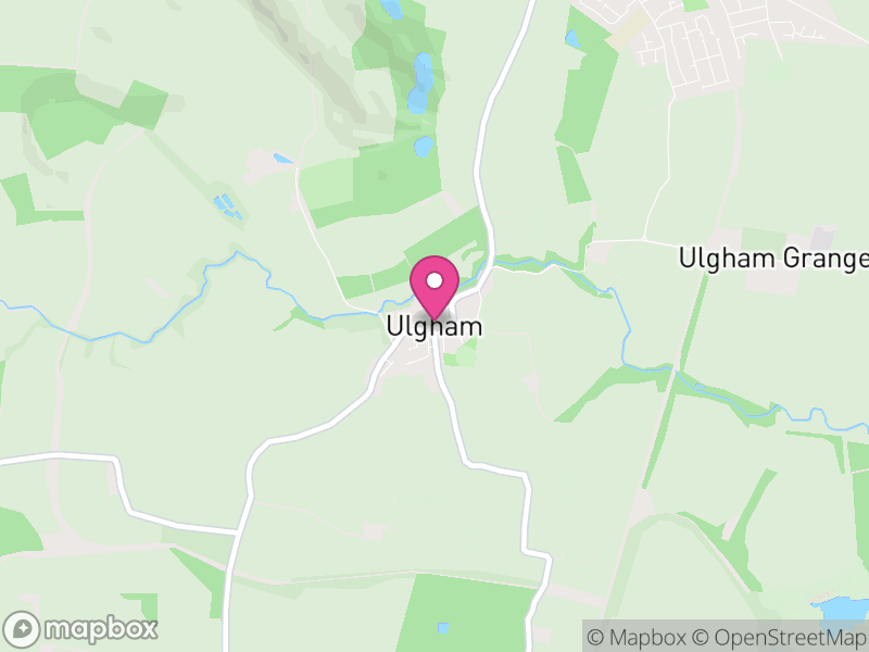 Map of Ulgham, Northumberland