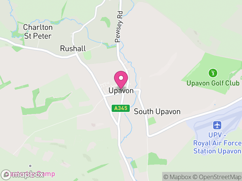 Map of Upavon, Wiltshire